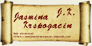 Jasmina Krspogačin vizit kartica